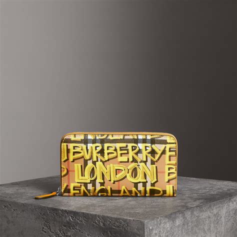 burberry graffiti purse|Burberry leather wallet.